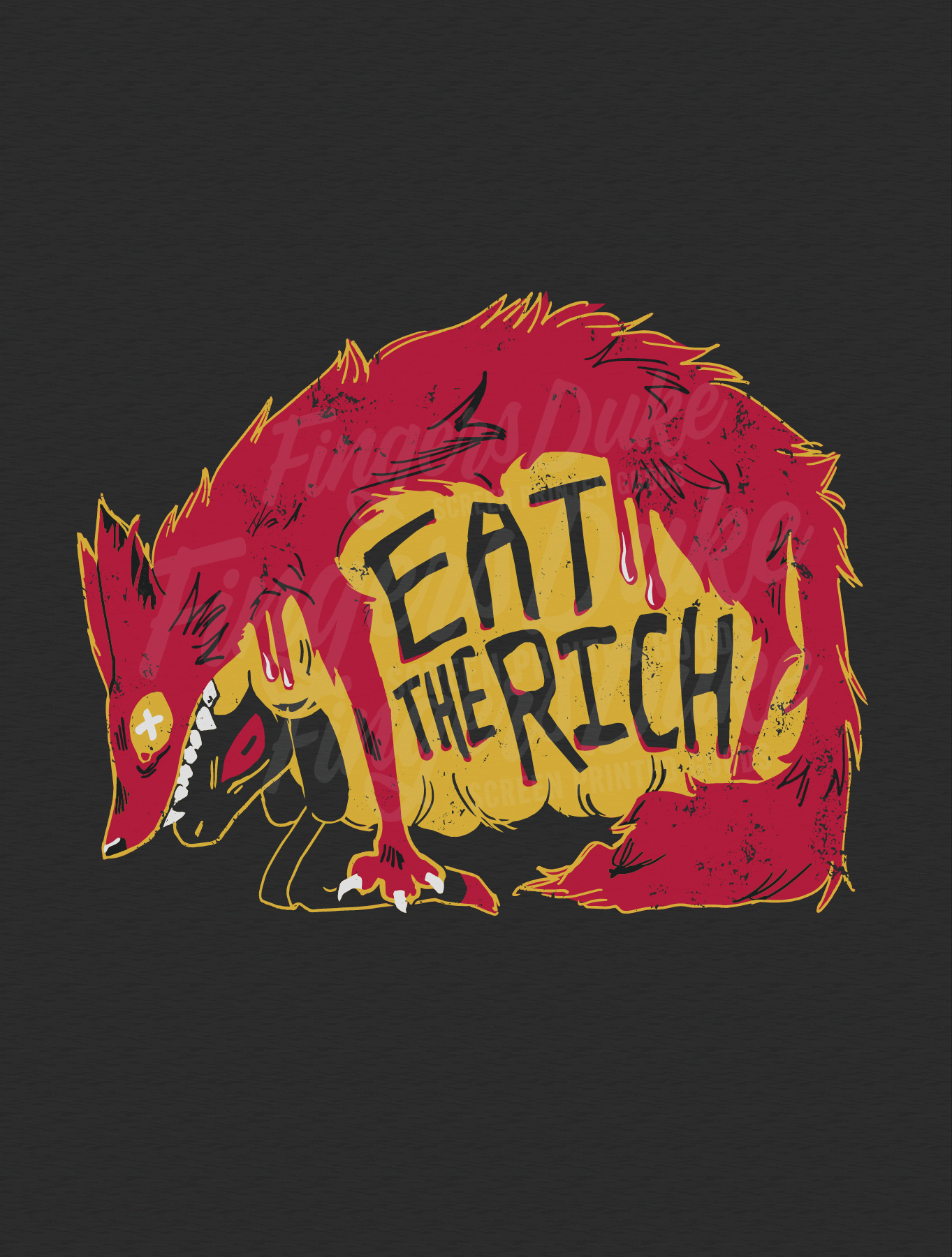 Eat The Rich · Front Print · Unisex T-Shirt