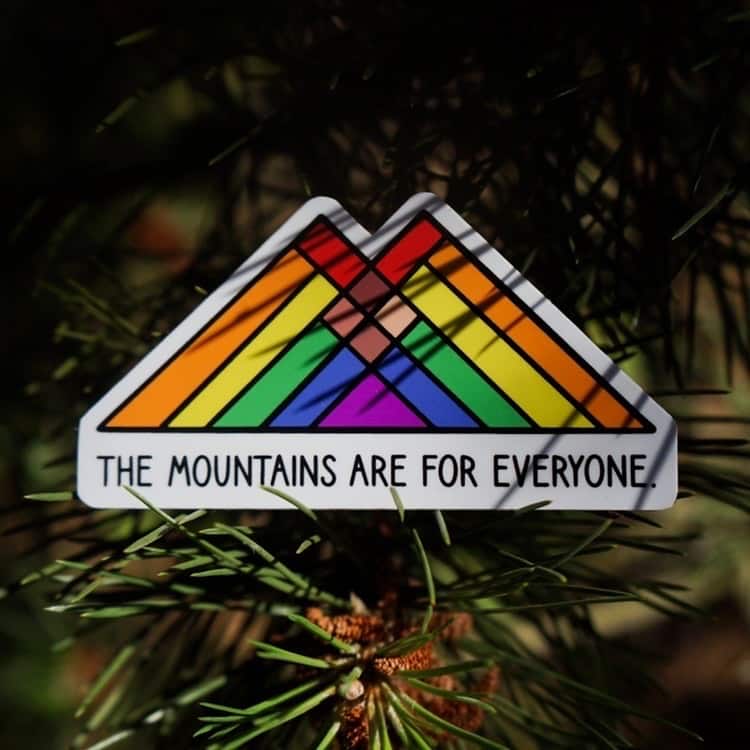 The Mountains are for everyone Sticker