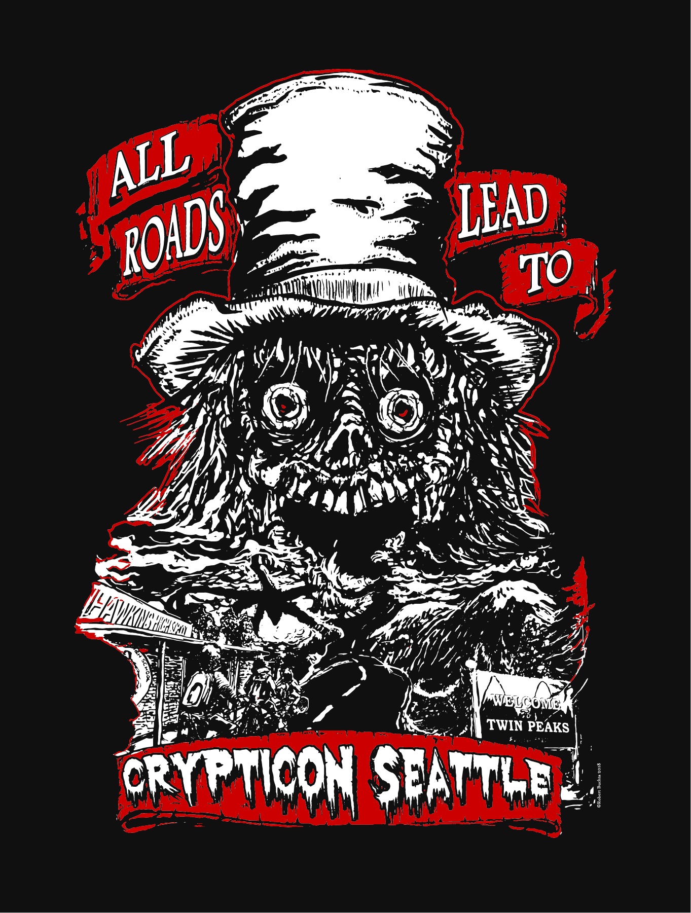 Crypticon · All Roads Canvas Patch