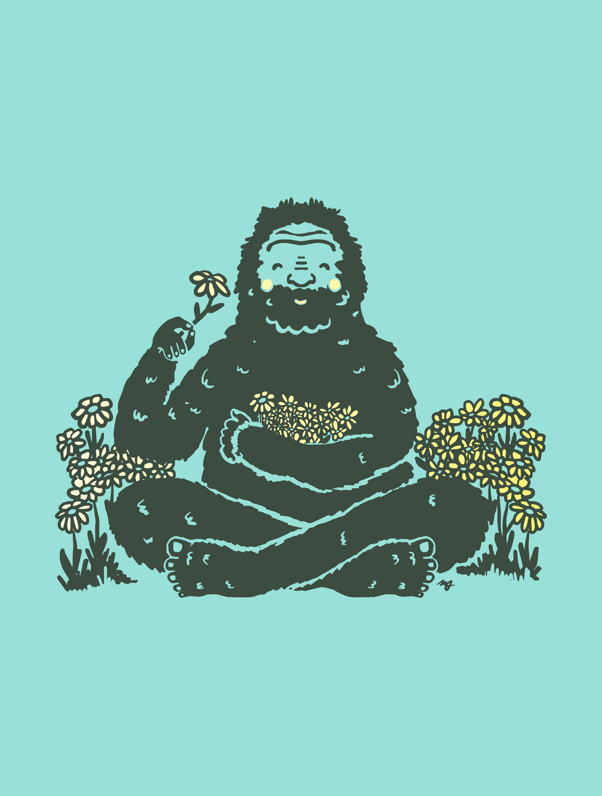 Bigfoot Flowers · Cropped T-Shirt