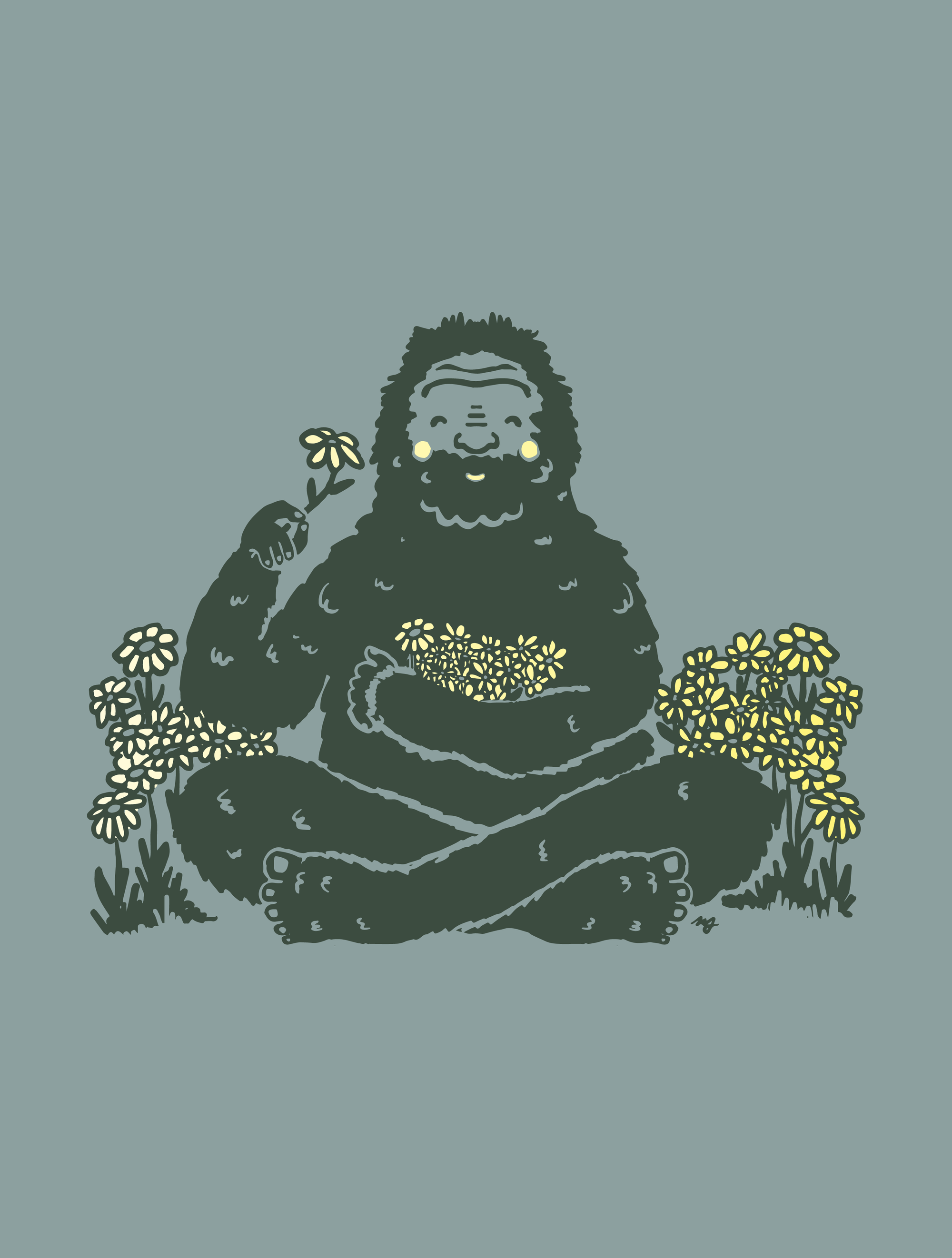 Bigfoot Flowers · Cropped T-Shirt