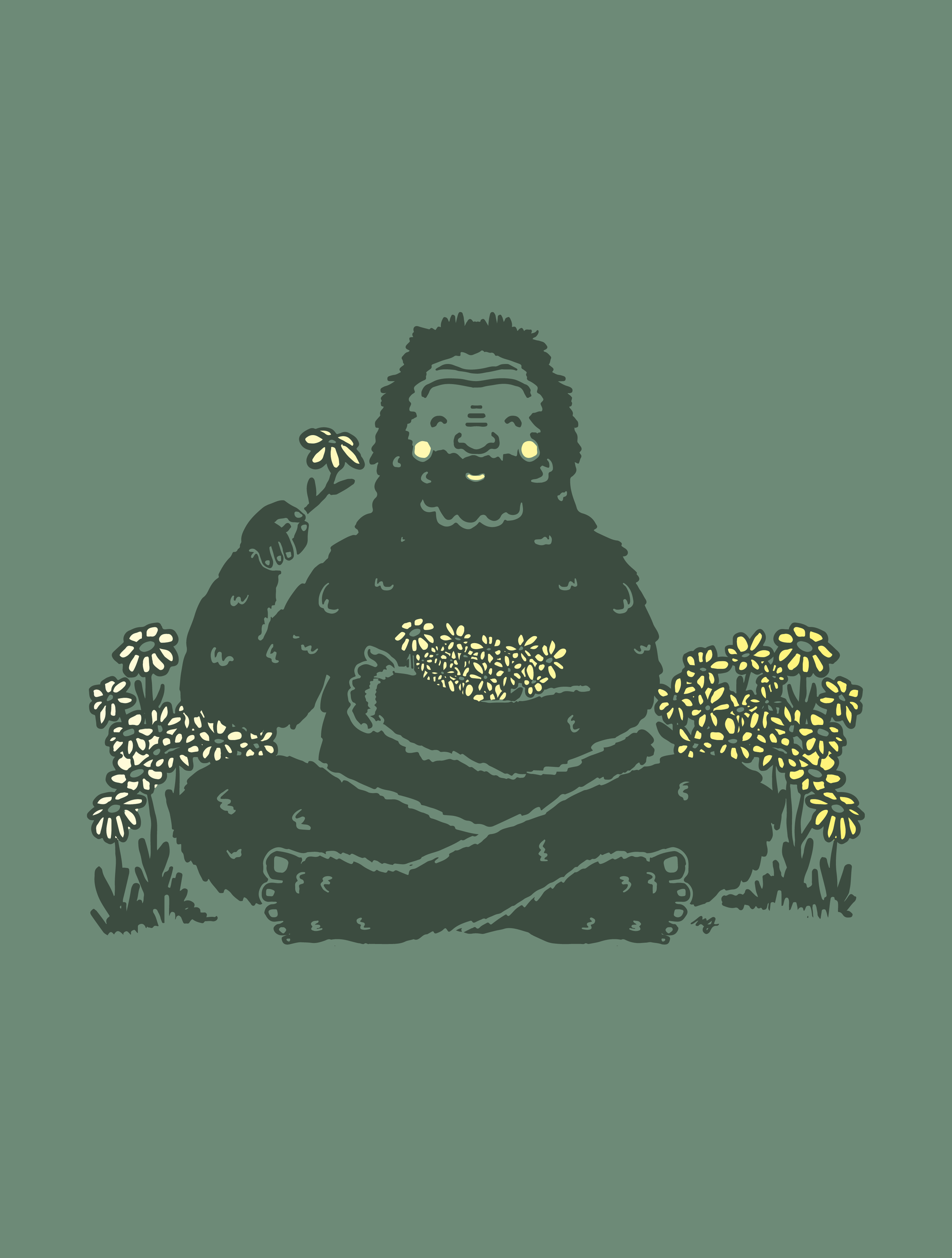 Bigfoot Flowers · Cropped T-Shirt