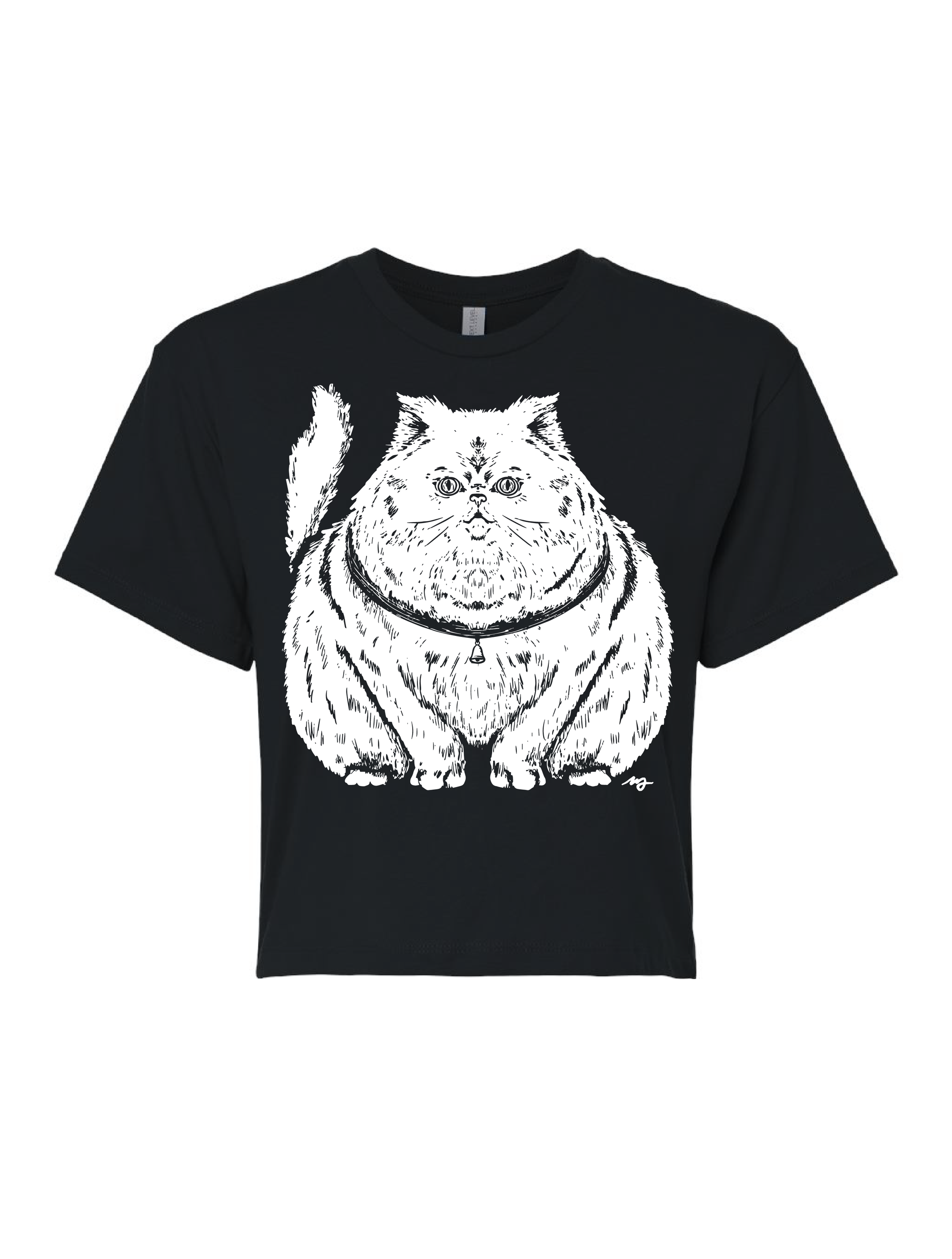 Plump Cat · Cropped T-Shirt