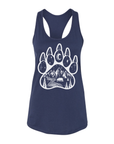 Bear Paw · White Ink · Racerback Tank