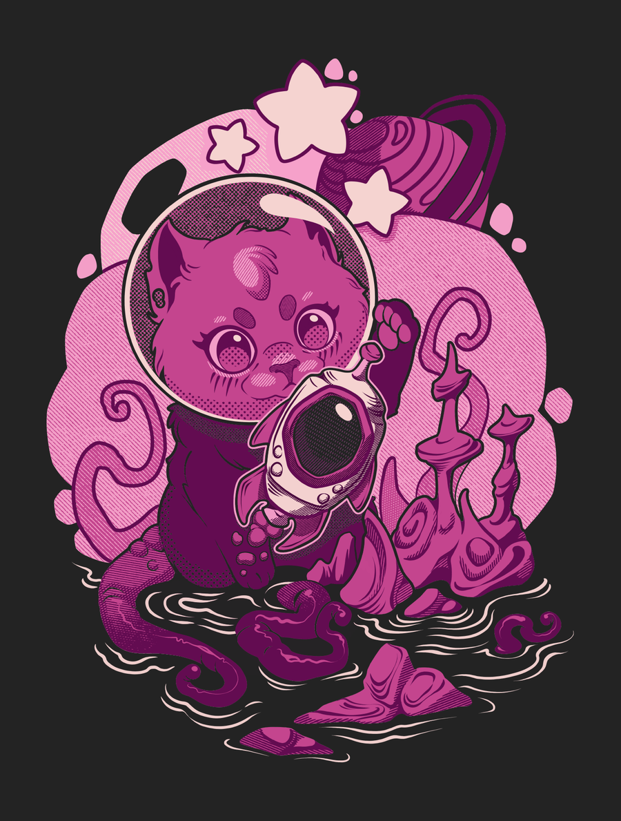 Space Cat · Long Sleeve Shirt