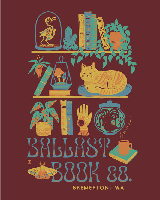 Ballast Book Co 2025 · Burgundy T-Shirt