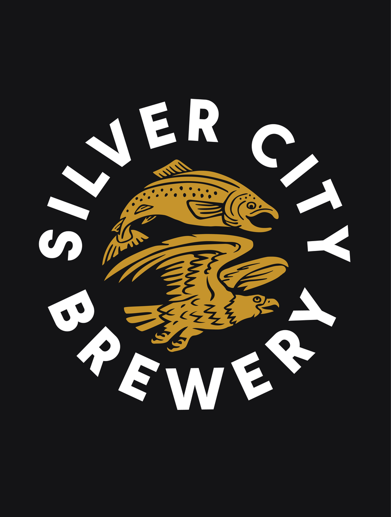 Silver City Brewery · Sea & Sky Black Zip Hoodie
