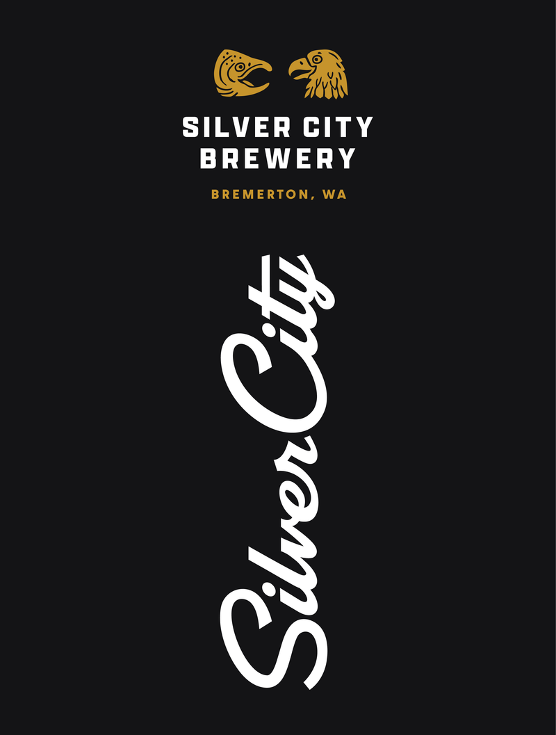 Silver City Brewery · Sea & Sky Black Zip Hoodie