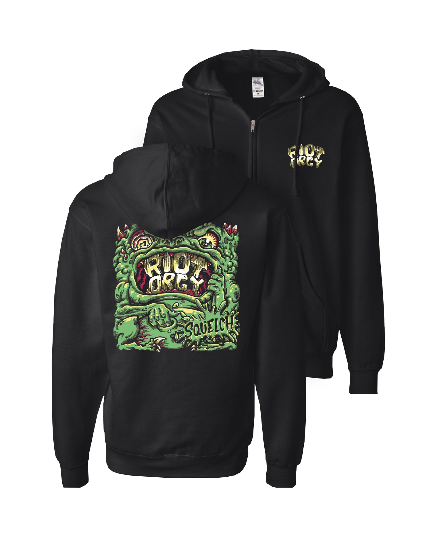 Riot Orgy · Squelch Zip Up Hoodie