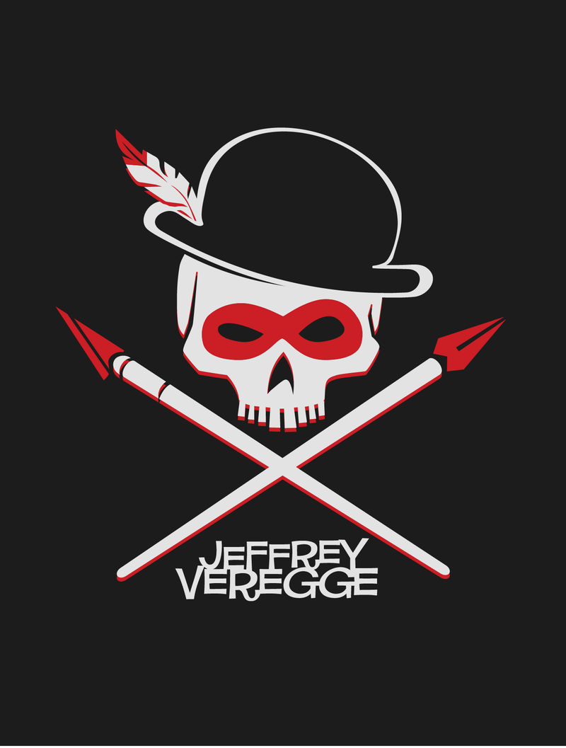 Jeffrey Veregge Logo · Black T-Shirt