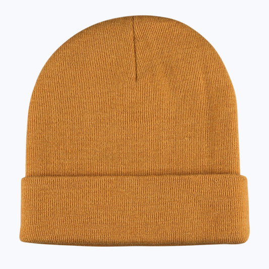 Mount Rainier Nat Park Patch Recycled Beanie - Mustard