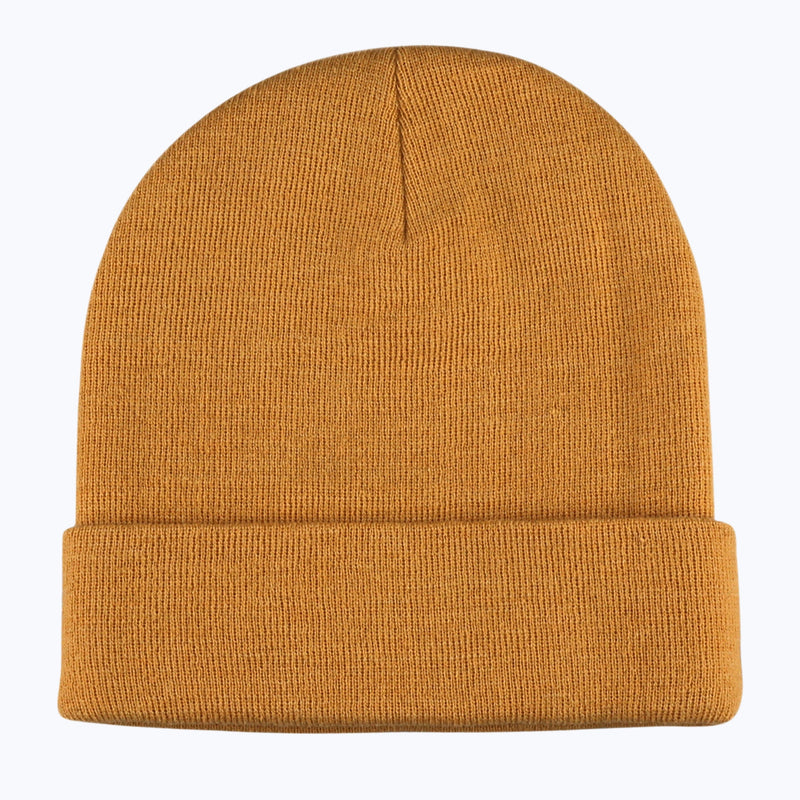Mount Rainier Nat Park Patch Recycled Beanie - Mustard