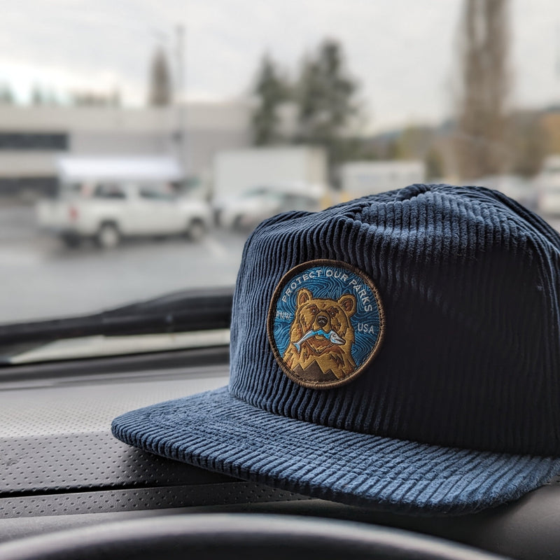 Protect Our Parks Bear Corduroy Cap