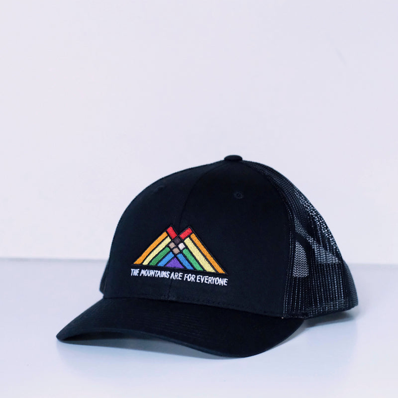 The Mountains Are For Everyone Trucker Cap | Embroidered Mesh Cap
