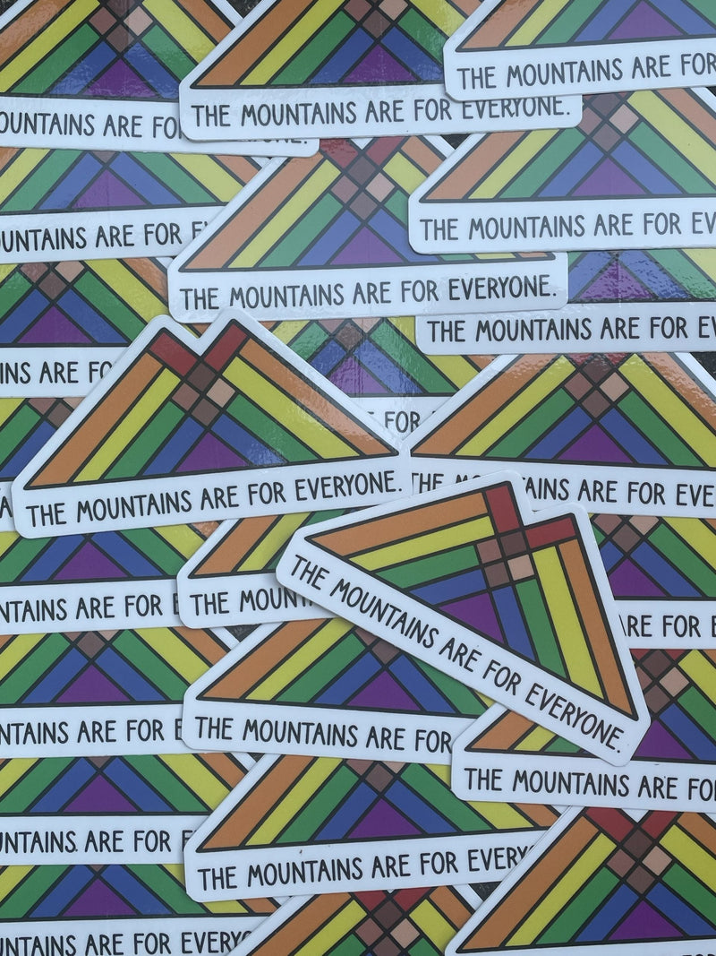 The Mountains are for everyone Sticker