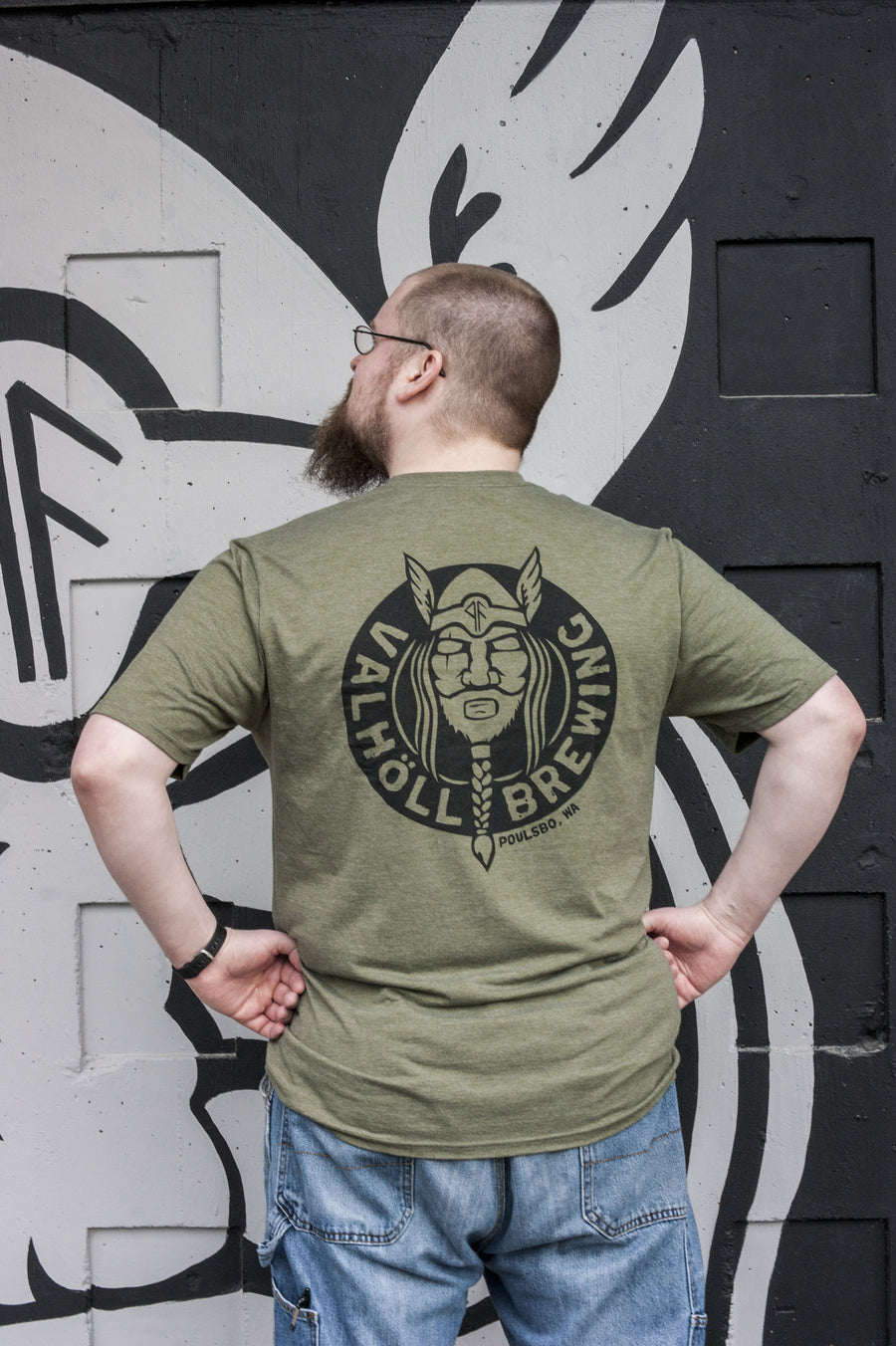 Valhöll Brewing · Military Green Tee
