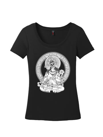 Sentient Brandon Steward Ladies Scoop Black Tee