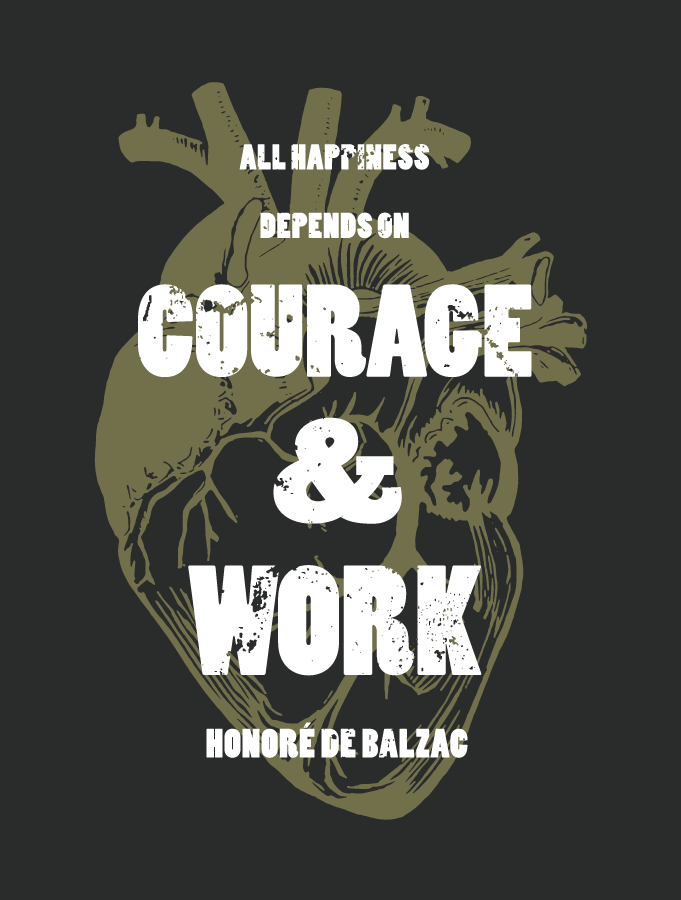 Courage &amp; Victory · Racerback Tank