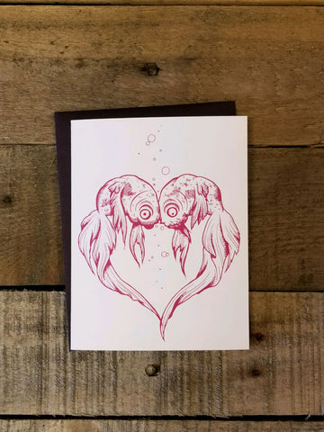 Love Fish Greeting Card Nicole Gress
