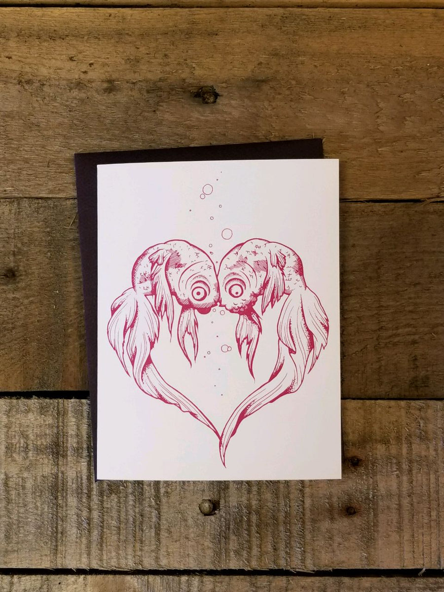 Love Fish Greeting Card Nicole Gress