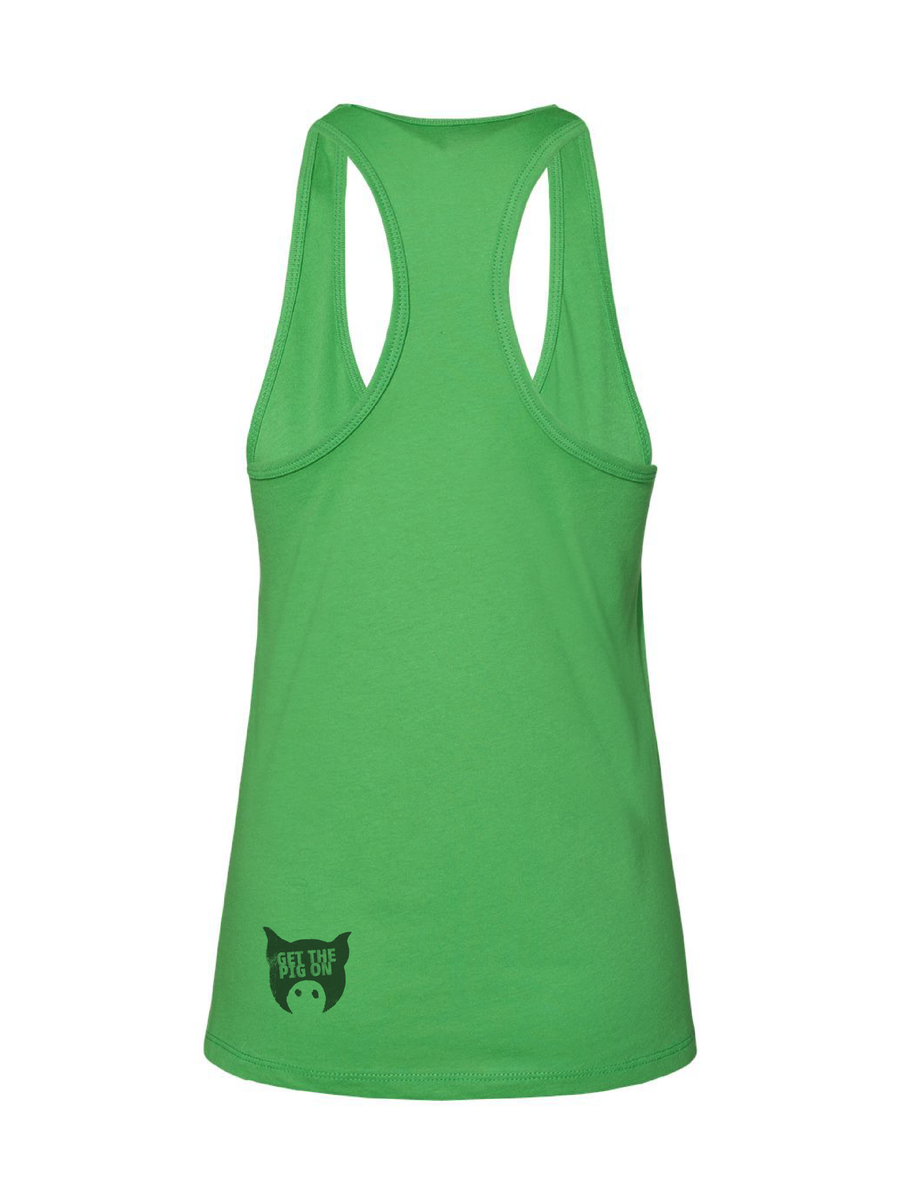 Slippery Pig · Green Ladies Tank