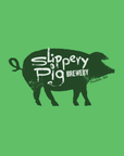 Slippery Pig · Green Racerback Tank