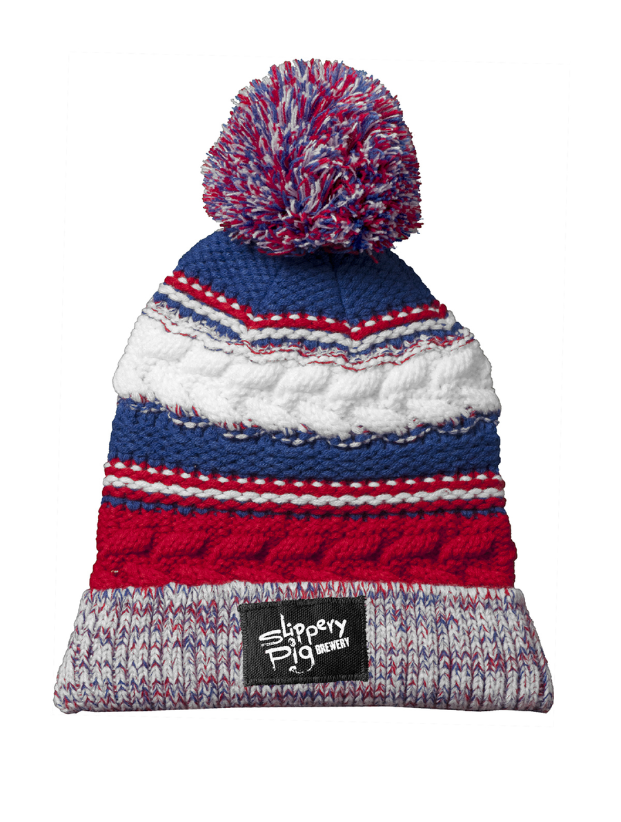 Slippery Pig · Pom Pom Team Beanie