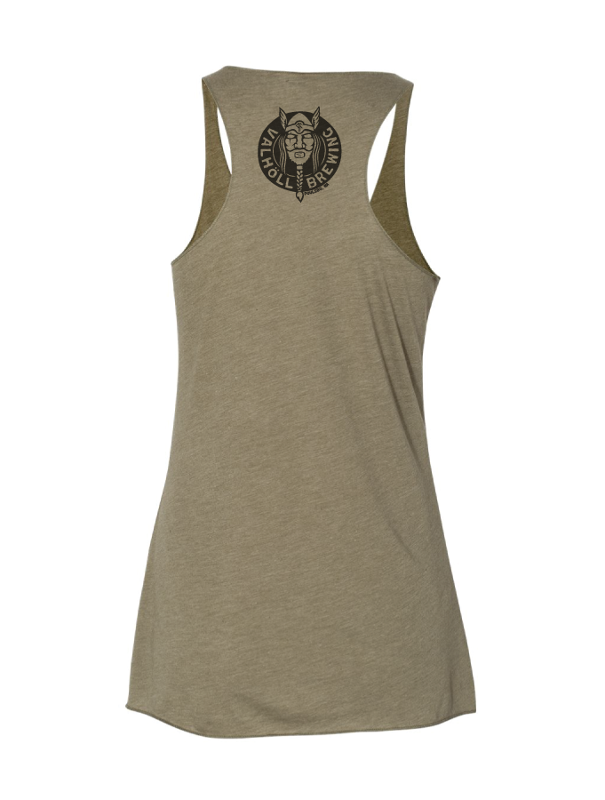 Valhöll Brewing · Olive Tri Ladies Racerback Tank