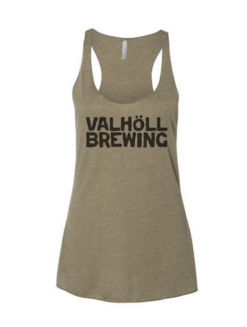 Valhöll Brewing · Olive Tri Ladies Racerback Tank