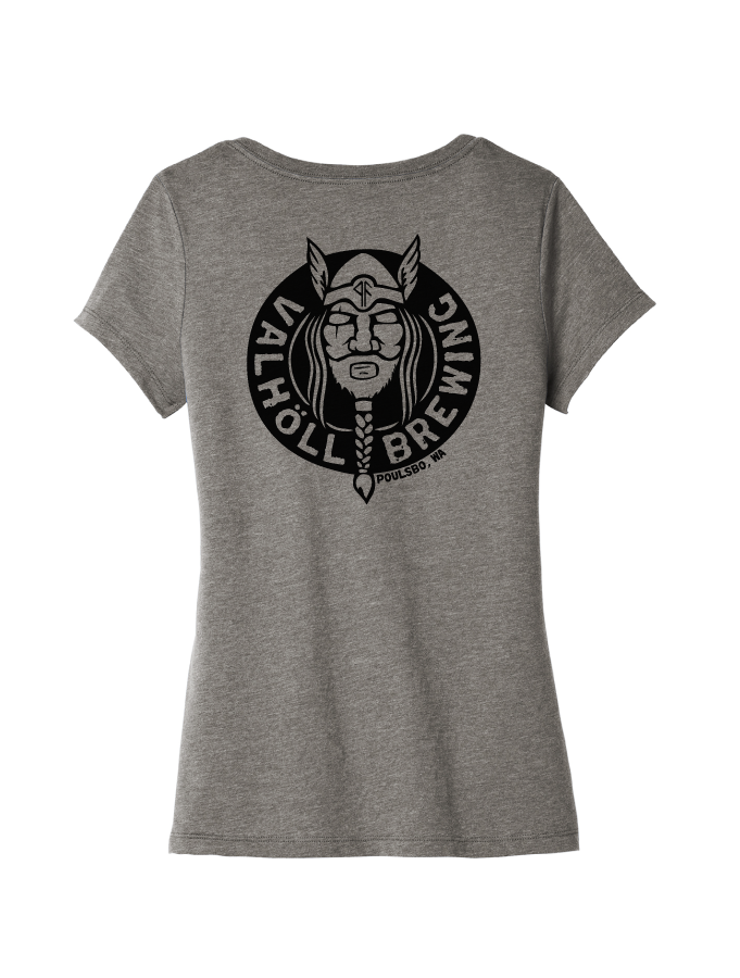 Valhöll Gray Frost · Ladies V-Neck Tee