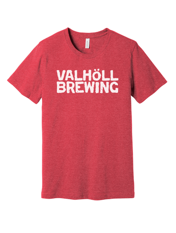Valhöll Brewing · Heather Canvas Red Tee